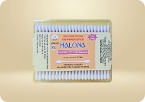 Tăm bông ráy tai thân giấy hộp vuông nhỏ - 105 que