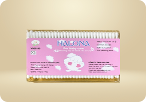 Tăm bông ráy tai trẻ em hộp vuông nhỏ - 170 que