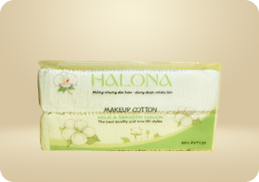 Bông tẩy trang vuông HALO - 120 miếng