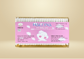 Tăm bông ráy tai trẻ em hộp vuông nhỏ  - 51gr