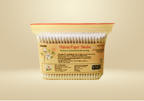 Tăm bông ráy tai thân giấy túi Zipper lớn - 87gr