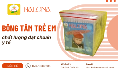 Bông tăm cho trẻ em Halona đạt chuẩn y tế - Bảo vệ bé yêu an toàn