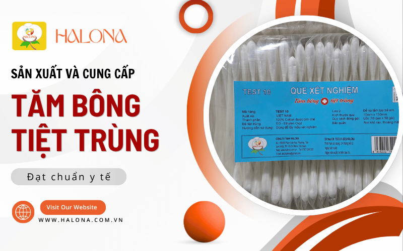 tăm bông tiệt trùng y tế
